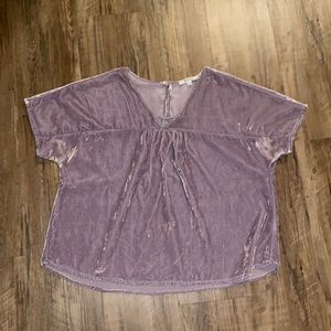 Madewell Velvet Top